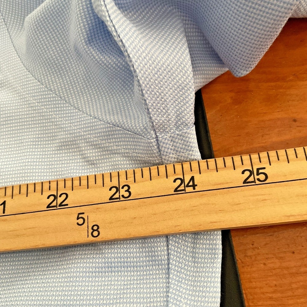 Brooks Brothers Regent Men's 16.5 x 33 Button Down Shirt Light Blue 100% Cotton - Picture 7 of 8